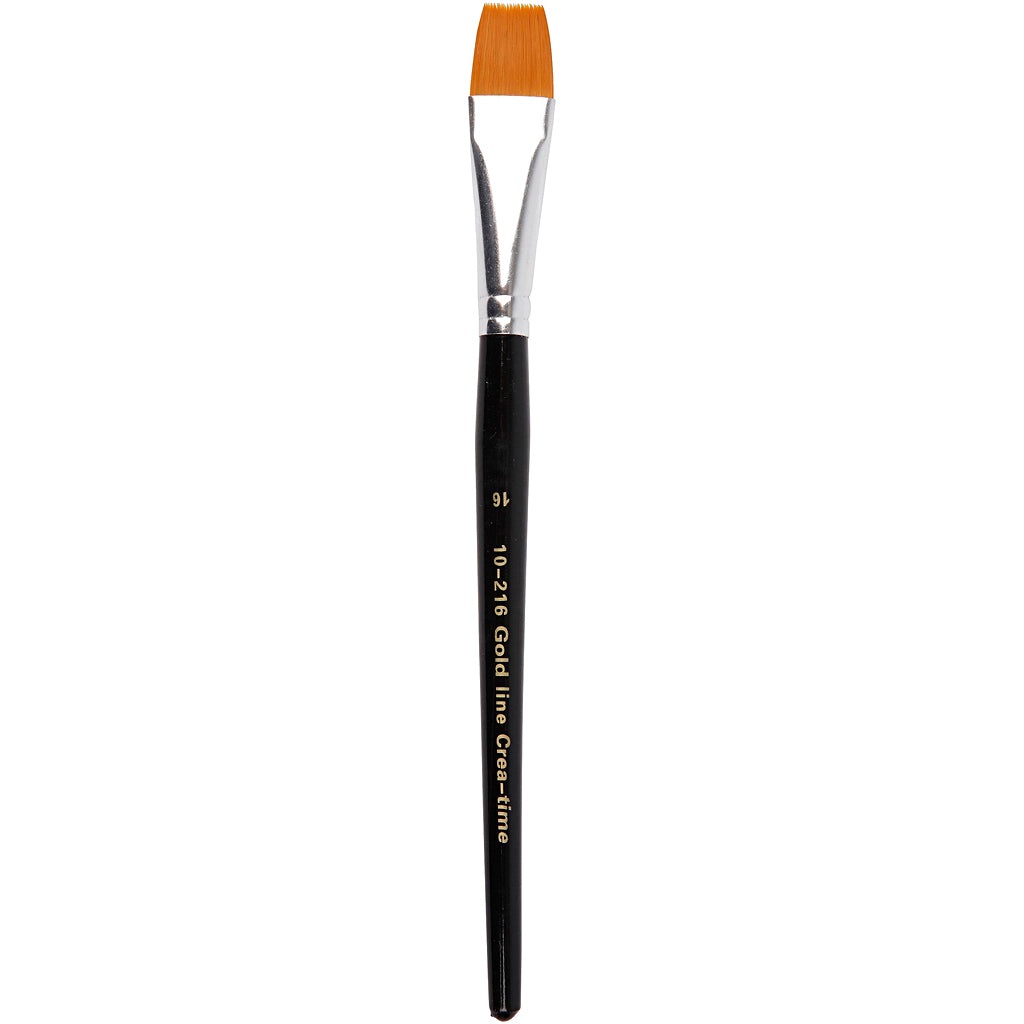 Pinceaux Creativ company gold line, taille 16, l : 19 cm, l : 17 mm, 6 pièces 1 boîte