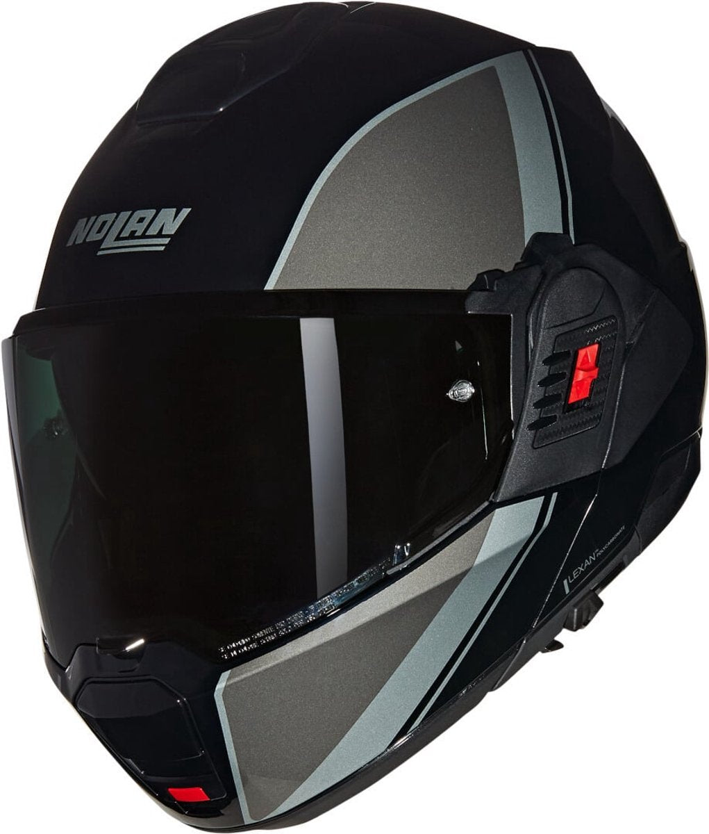Casque système Nolan n120-1 verniciatura spécial 341 noir gris argent brillant - taille xl - casque