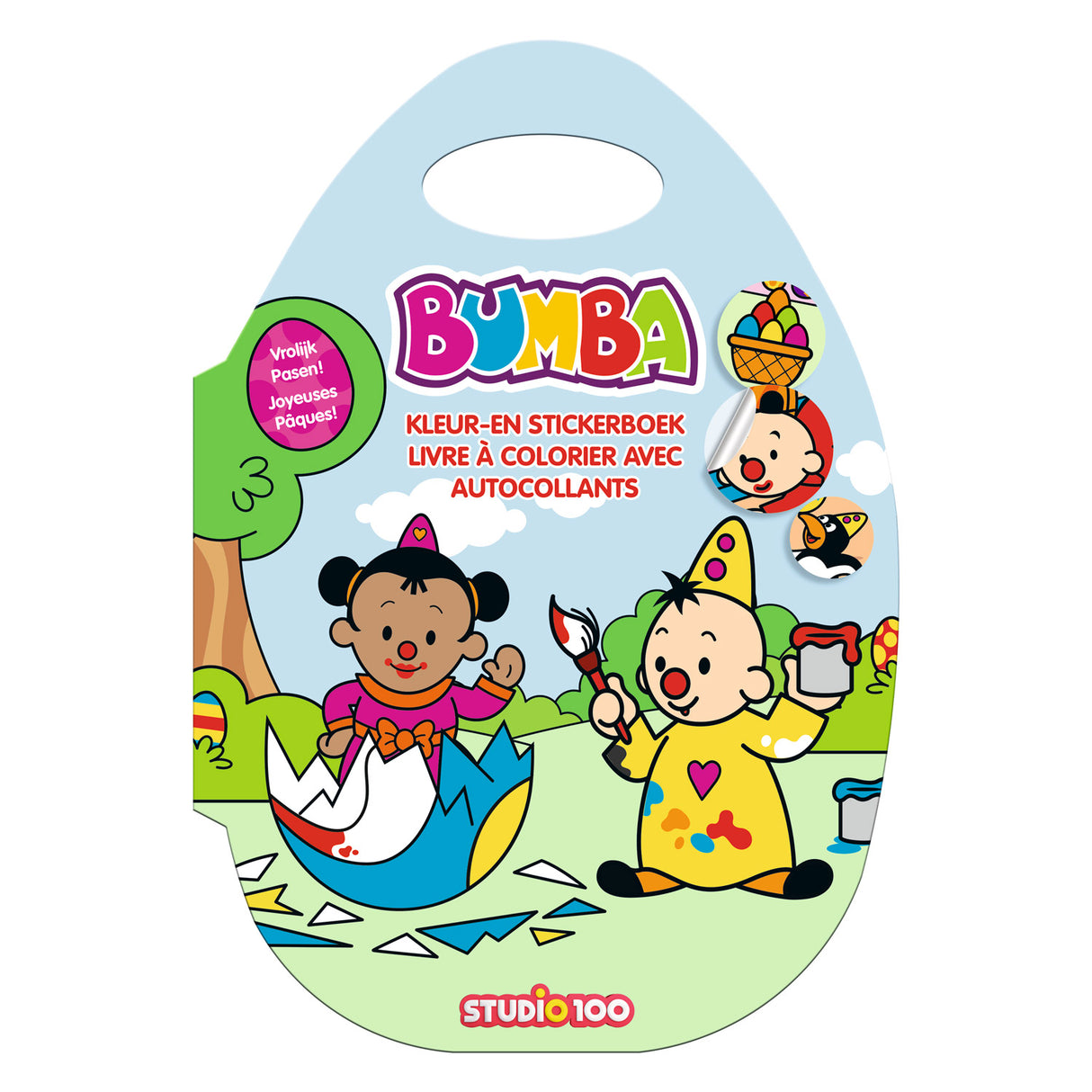 Studio 100 Bumba Couleur et autocollant Pâques