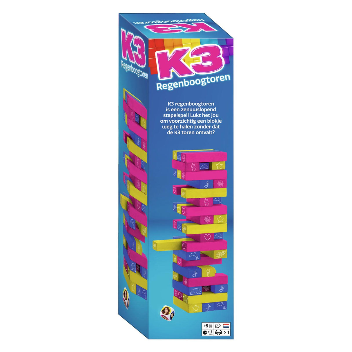 Jeu de pile et d'équilibre de la tour arc-en-ciel K3
