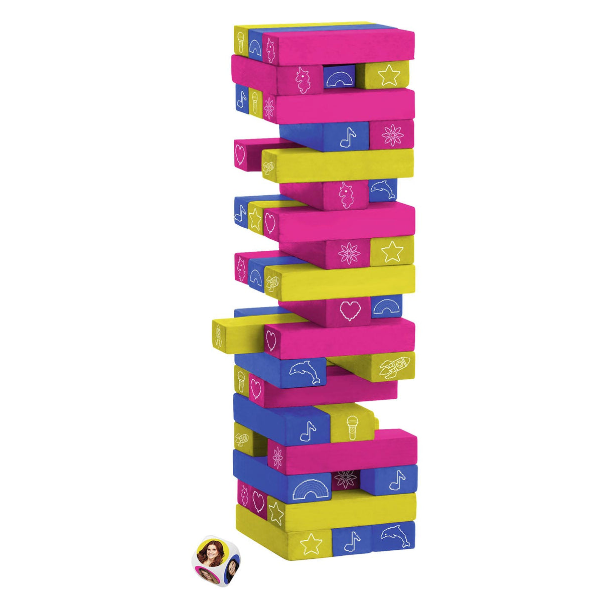 Jeu de pile et d'équilibre de la tour arc-en-ciel K3