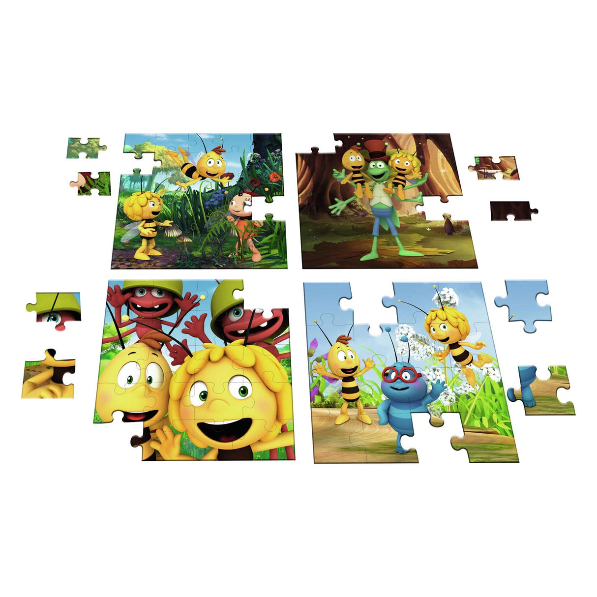 Puzzle Maya l'abeille, 4en1
