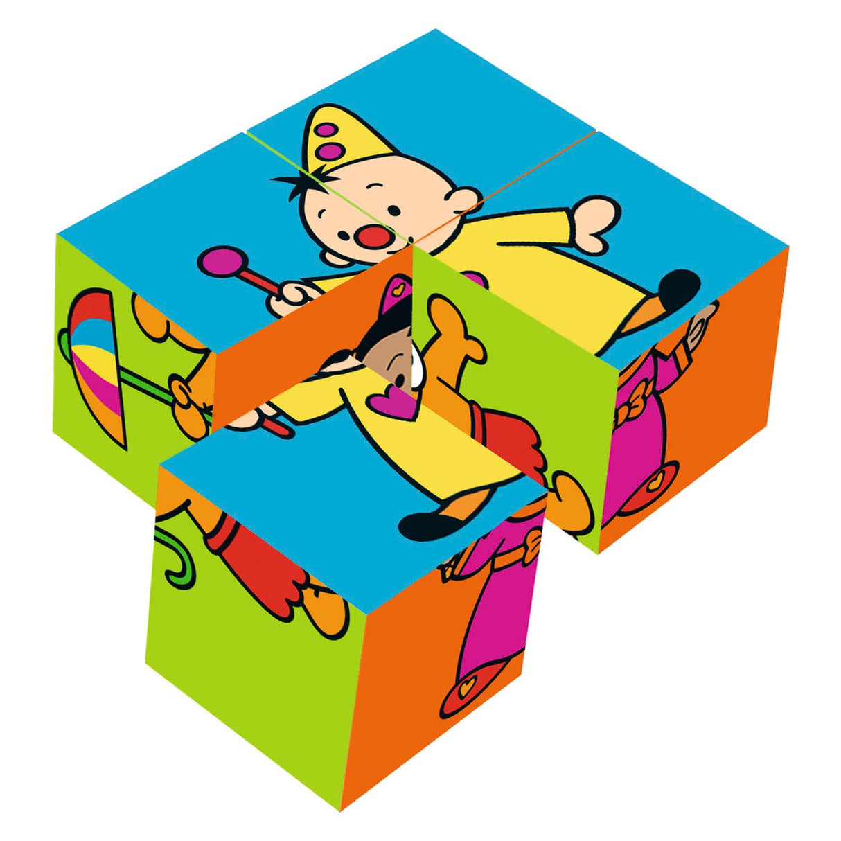 Puzzle en blocs de bois Bumba, 4 pcs.