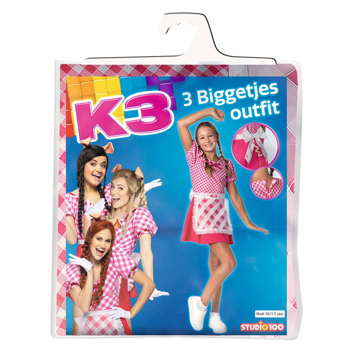 Déguisements Studio 100 k3 - 3 porcelets, 3-5 ans