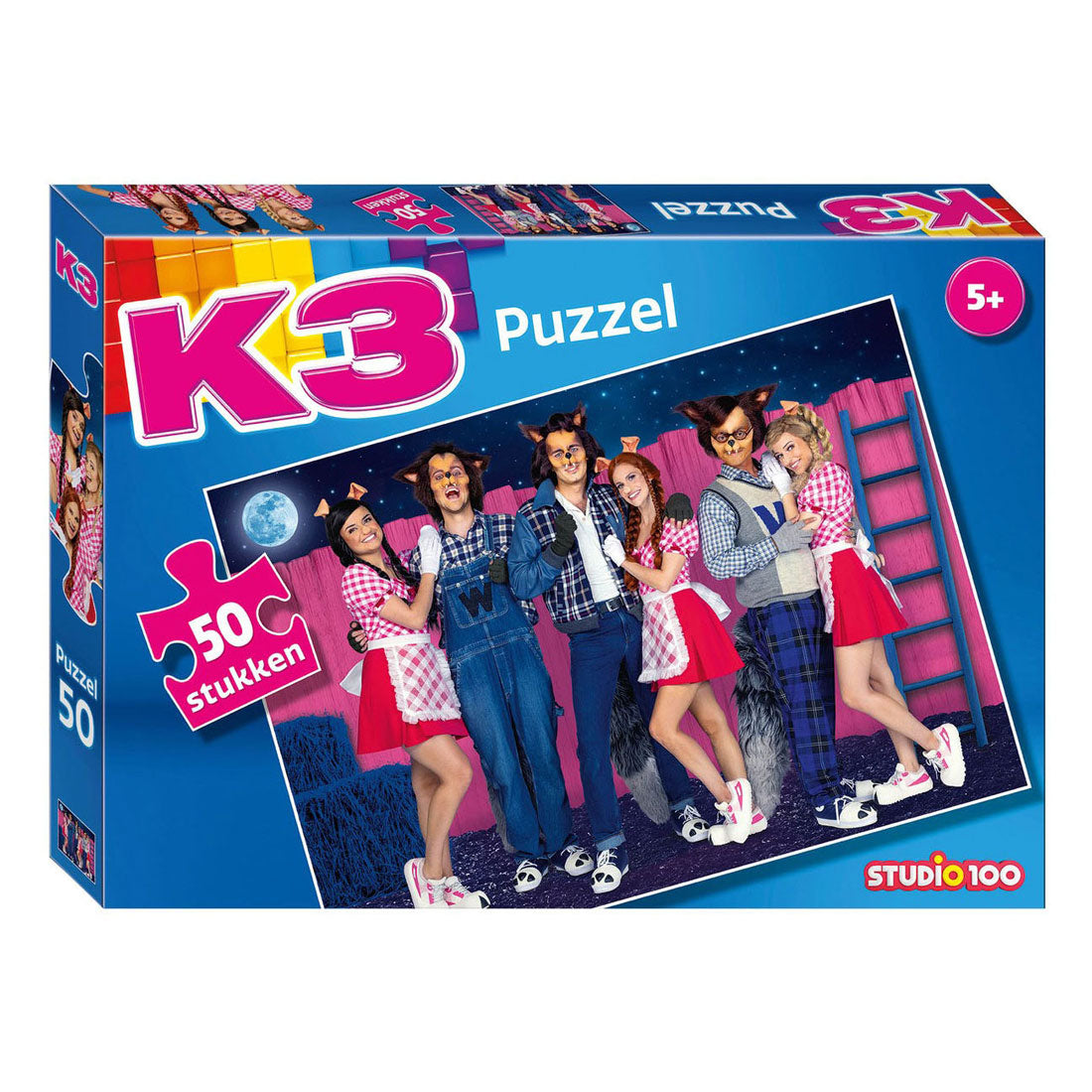 Studio 100 K3 Puzzle de ligne 3 porcelets et Wolves, 50e.