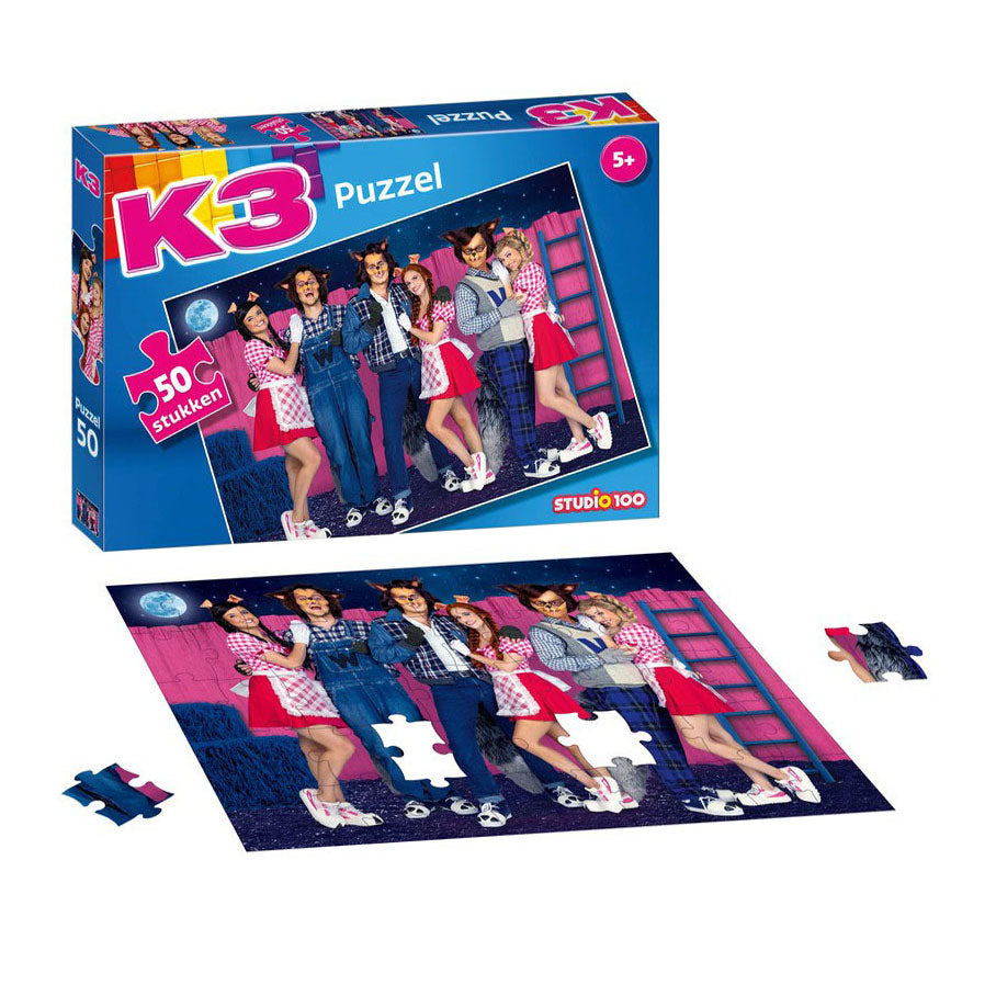 Studio 100 K3 Puzzle de ligne 3 porcelets et Wolves, 50e.