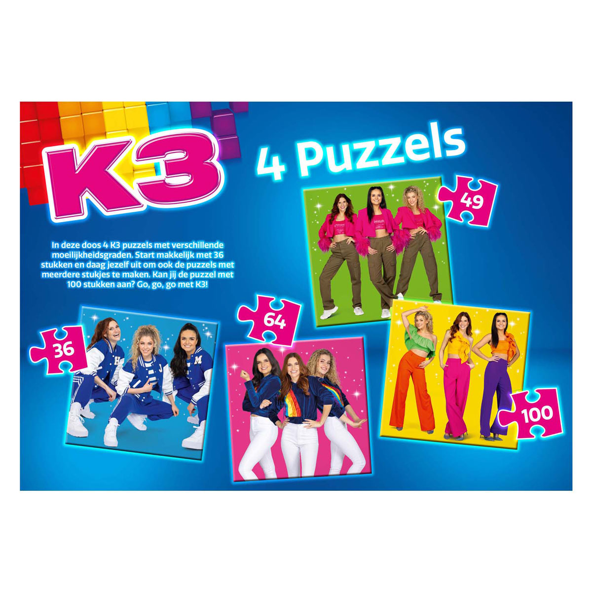 Puzzle 4en1 Studio 100 k3 - étoiles