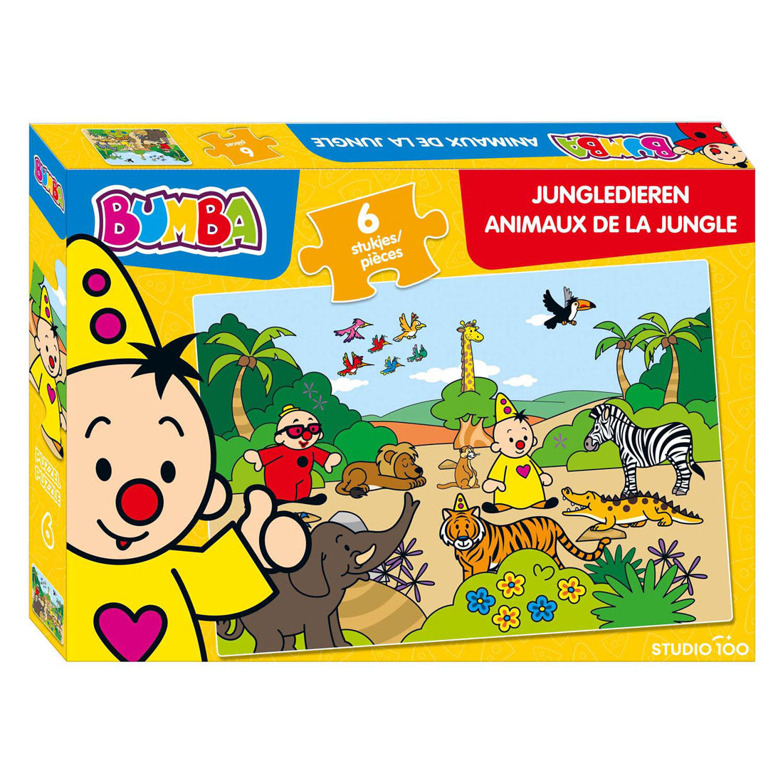 Studio 100 bumba puzzle animaux de la jungle, 6 pcs.
