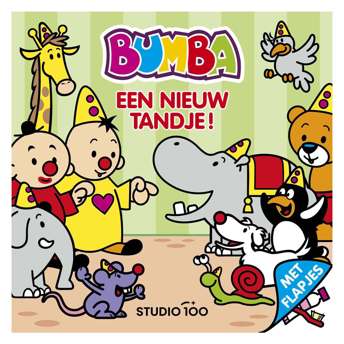 Livre cartonné bumba à rabats Studio 100 : une nouvelle étape | 2 pièces