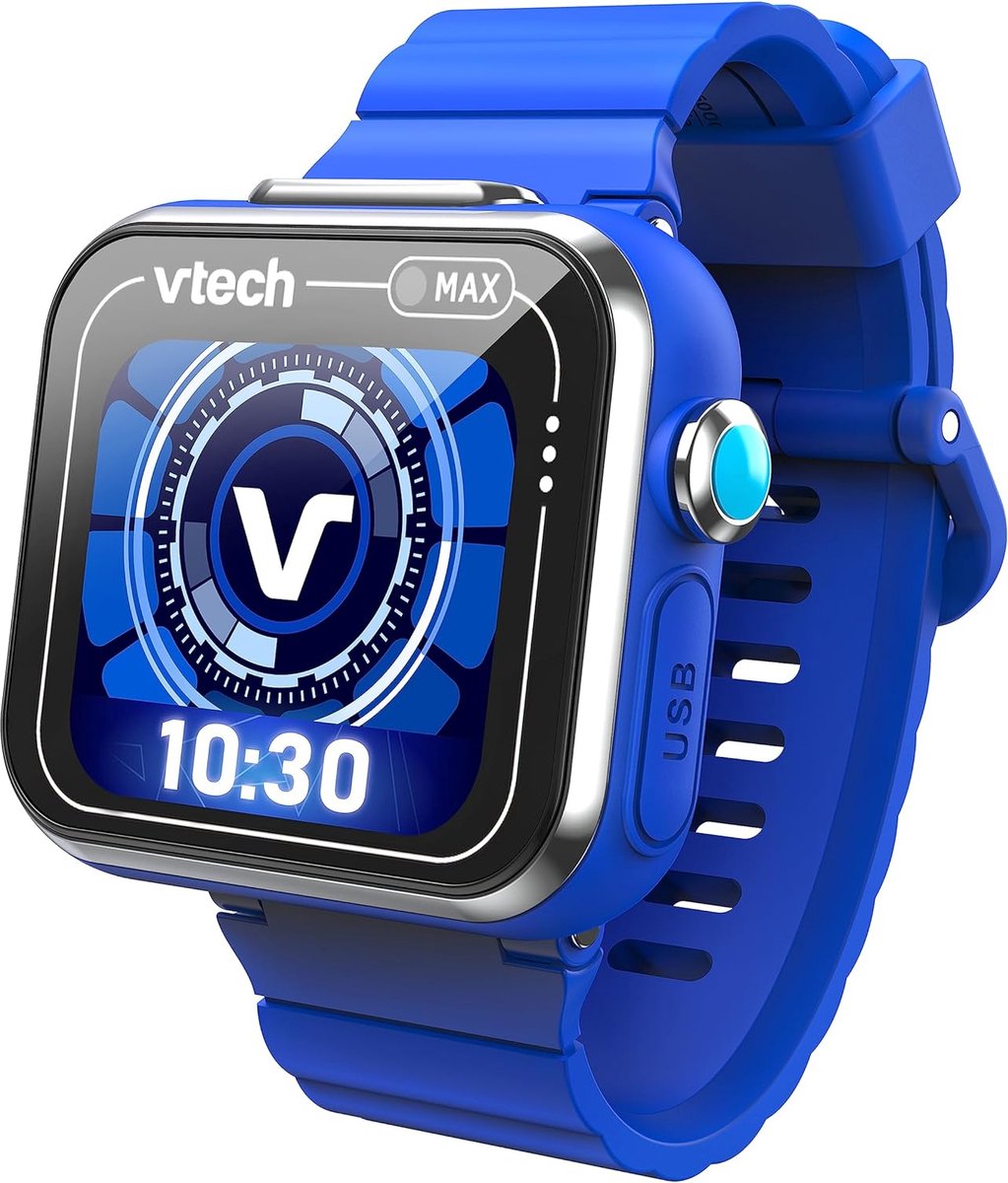 Montre intelligente Vtech kidizoom max bleu.
