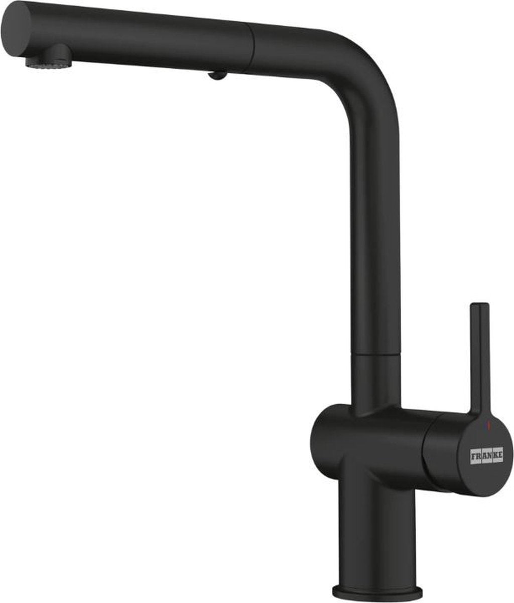 Franke active new - robinet de cuisine fn 6110.901, avec douchette extractible, noir mat 115.0653.382