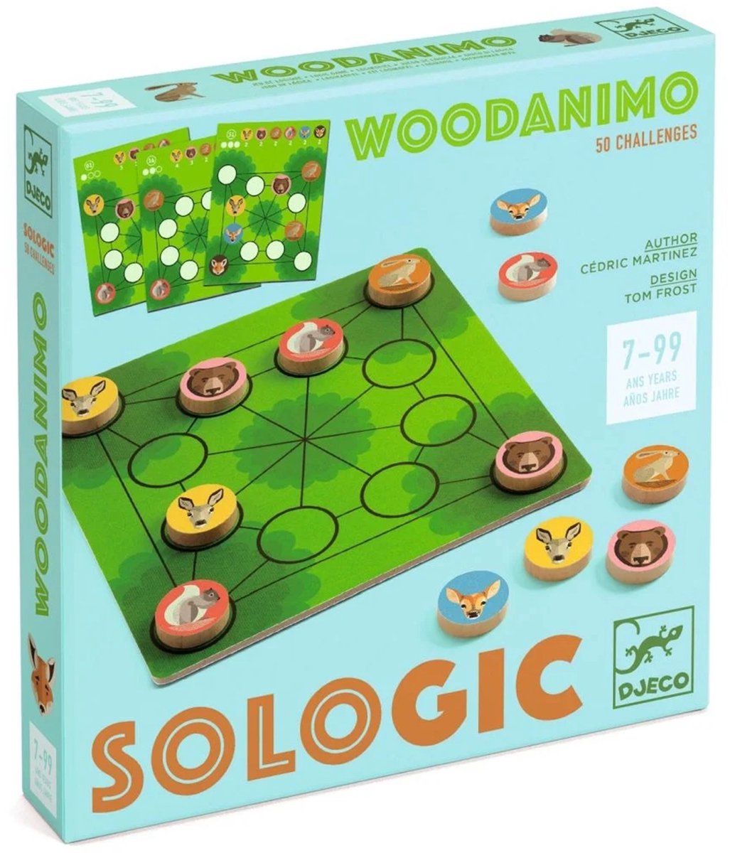 Jeu de logique Djeco woodanimo - jouets 100% bois fsc.