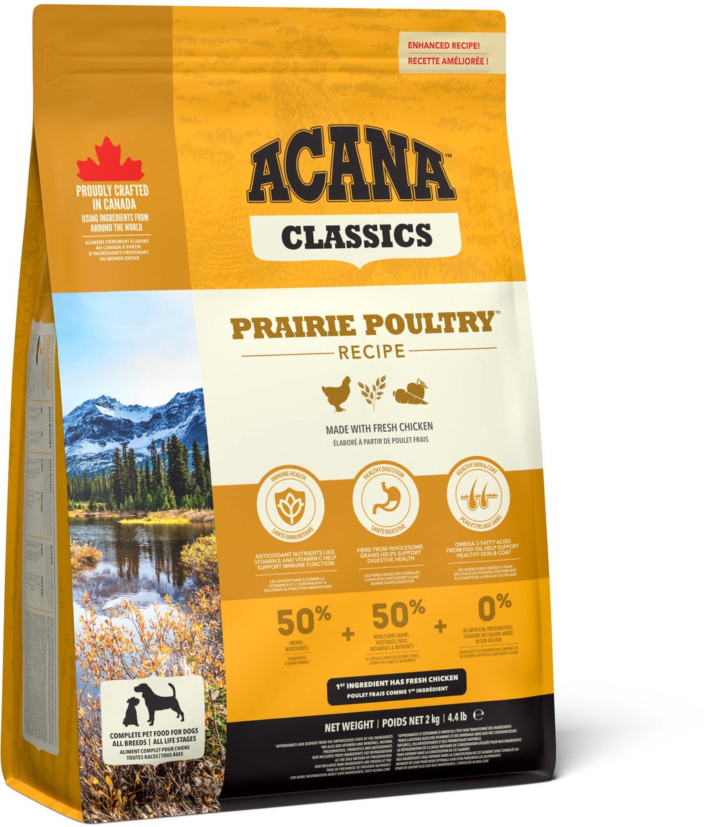 Acana classics volaille des prairies poulet dinde - nourriture pour chiens - 2 kg