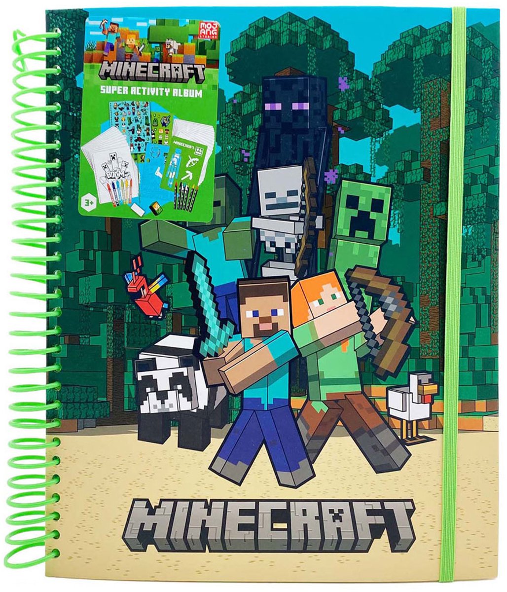 Super livre d'activités Minecraft avec autocollants
