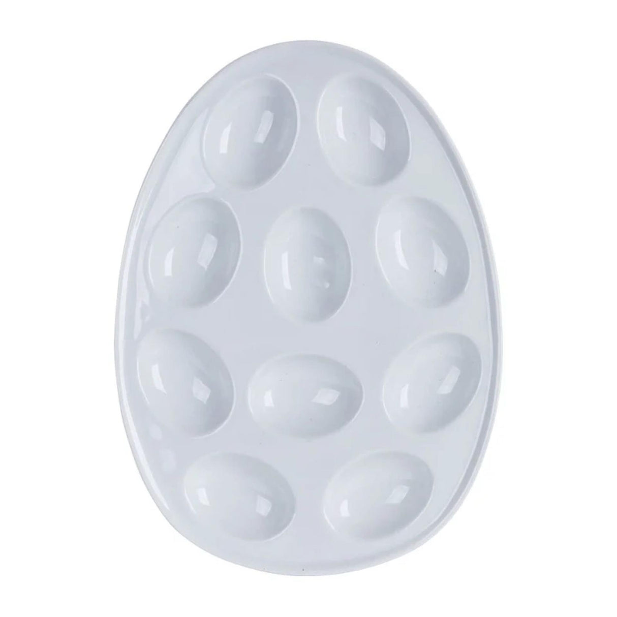 Cuisine impériale coquille d'oeuf en faïence blanche pour 10 oeufs