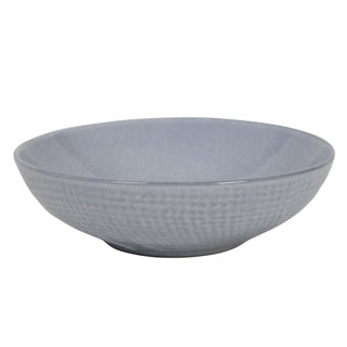 Assiette creuse textile tissé gris ø18x5,5cm | 6 pièces