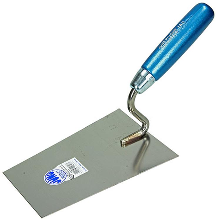 Jung 1011077 - truelle à plâtre en acier inoxydable col de cygne prod226 180mm | 3 pièces