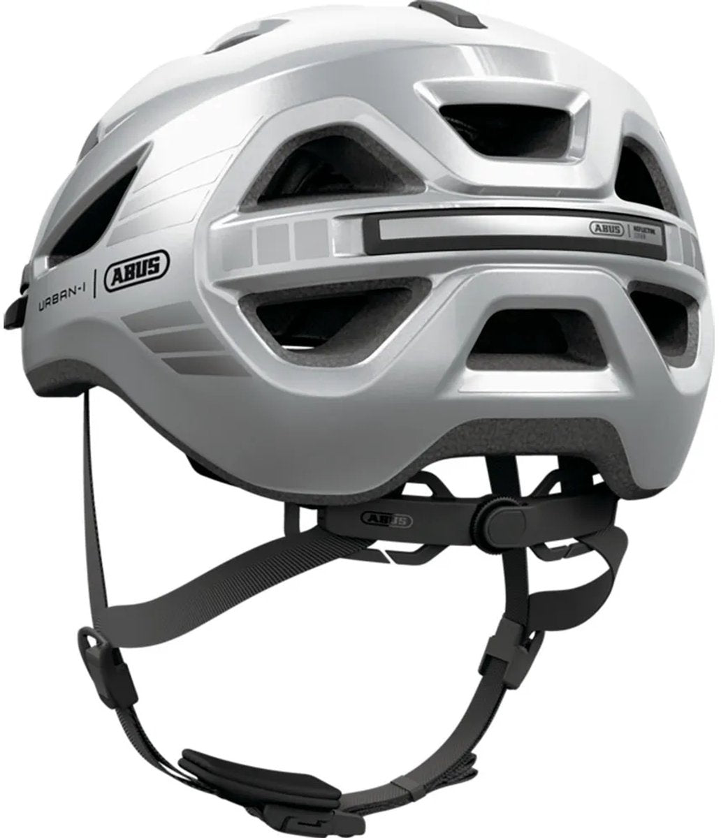 Abus casque urban-i 4.0 lr signal argent l 57-61cm