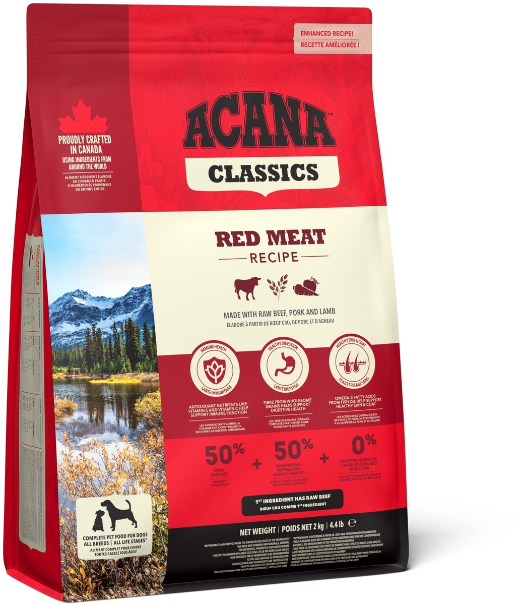 Acana nourriture pour chien classique rouge - viande fraîche, oméga-3, 2 kg