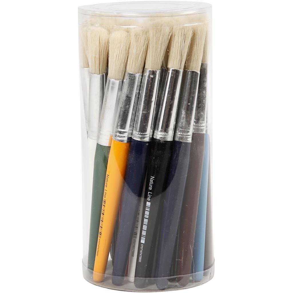 Société créative https : www.ccobby.nl pinceaux-pour-enfants-l-19-cm-b-12-mm-round-30-piece-1-box