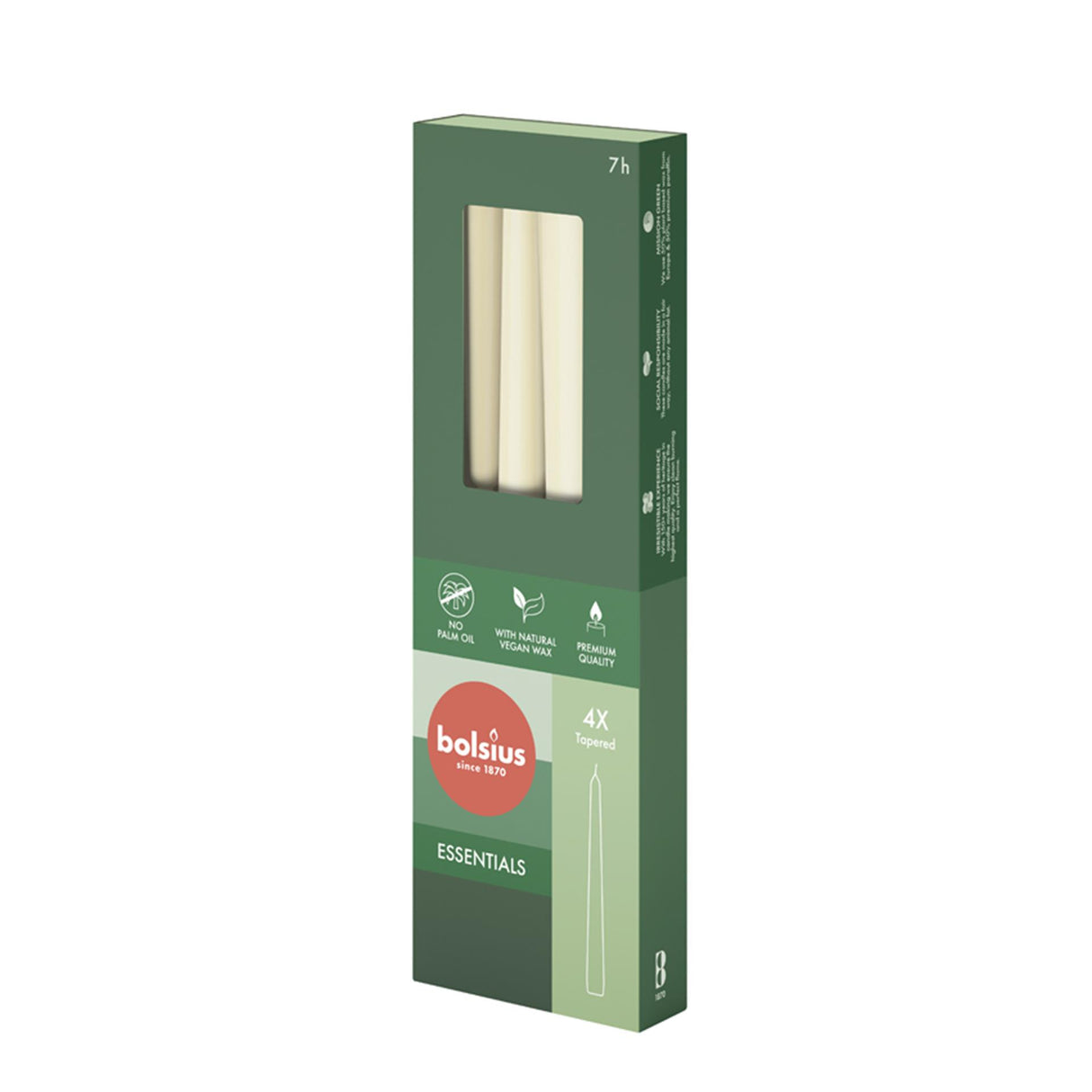Bolsius bougies gothiques perle douce 4x