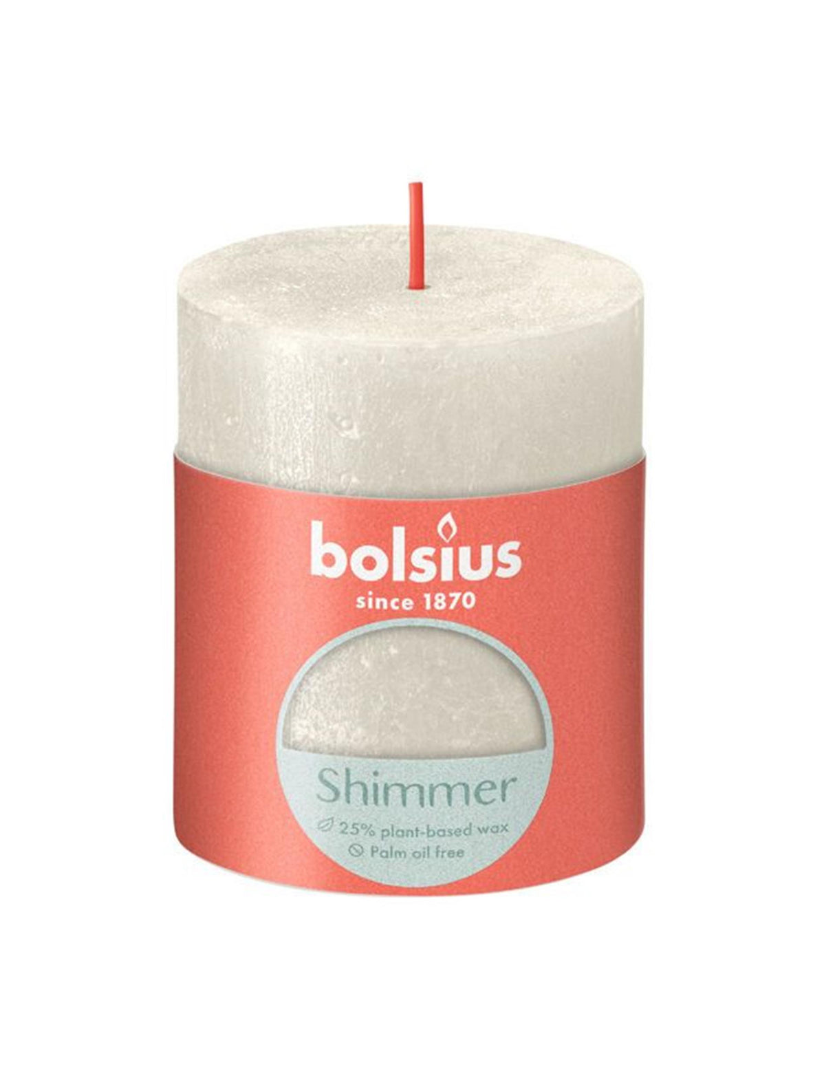 Bougie pilier rustique Bolsius 80 68 ivoire
