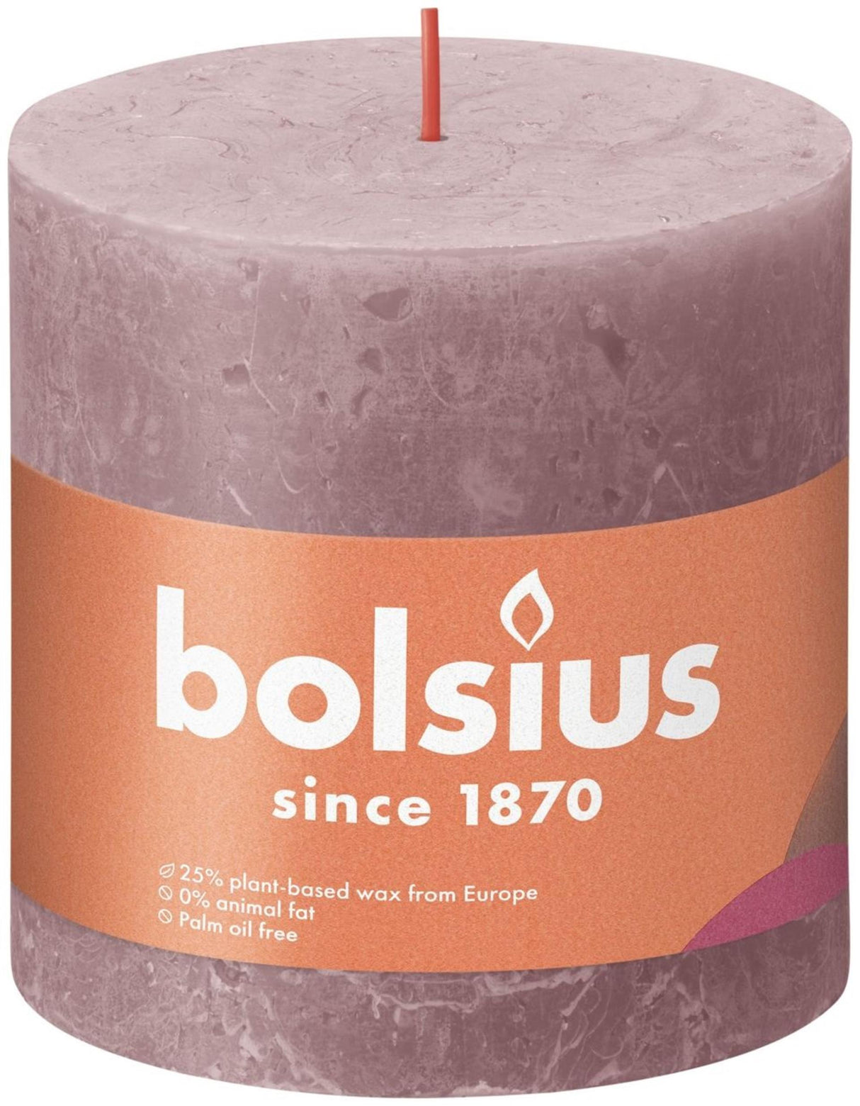 Bougie pilier rustique Bolsius 100 100 rose