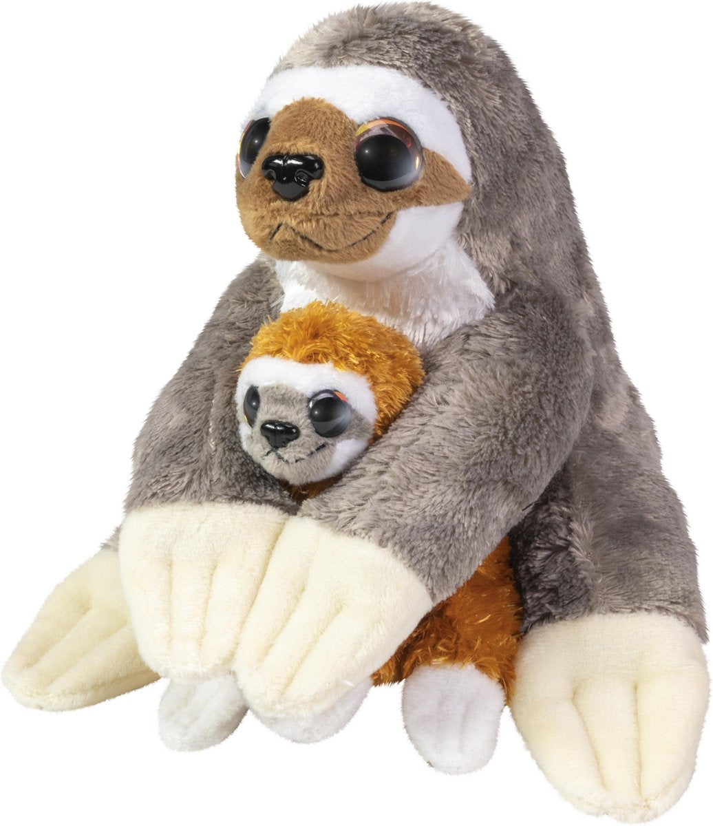 Peluche Lumo stars - paresseux caramel et café, 24cm