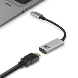 Adaptateur Act USB-C vers HDMI ac7010 gris, noir