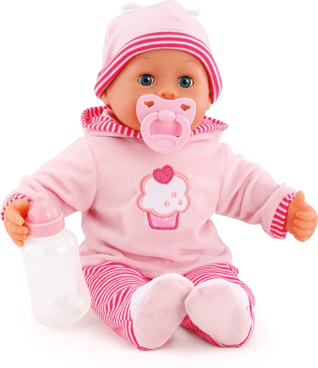 Bayer design - poupée premiers mots bébé 38 cm en rose