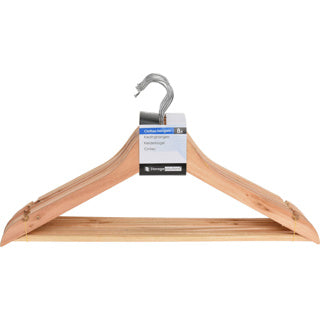 Ensemble de cintres en bois 8 pcs