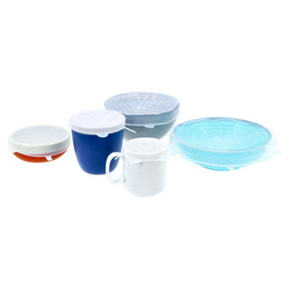 Couvercles en silicone pour aliments frais 5 pièces