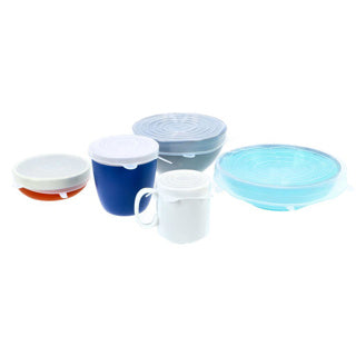 Couvercles en silicone pour aliments frais 5 pièces