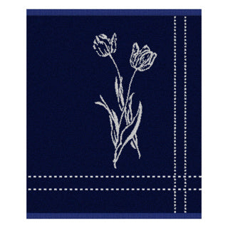 Ddddd torchon lisse 50x55 bleu | 6 pièces