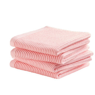 Ddddd torchon basic rose pastel 30 x 30 cm set 4 | 2 pièces