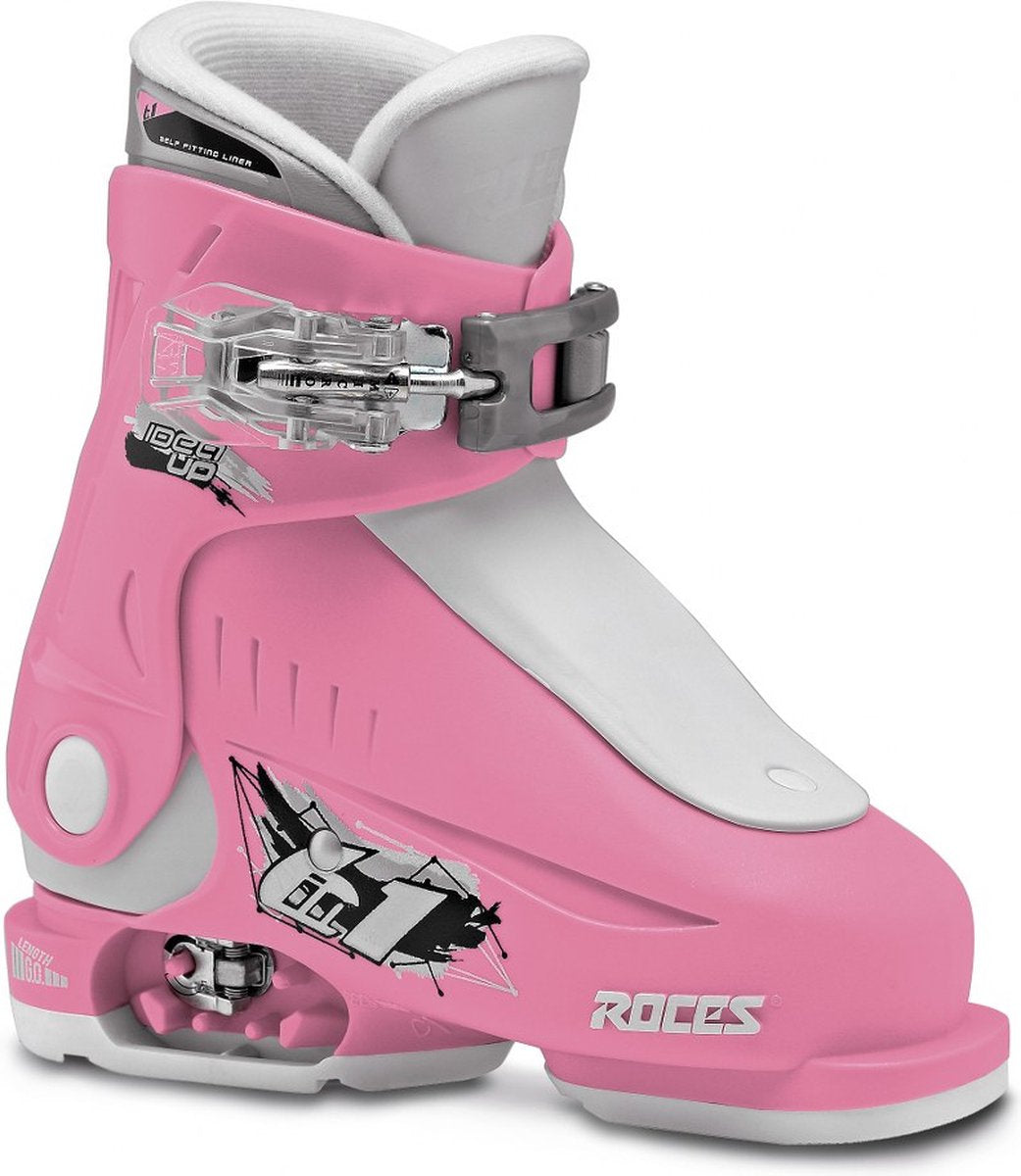 Roces - idea up - chaussures de ski - enfants - 16,0-18,5 (25-29) - blanc - rose