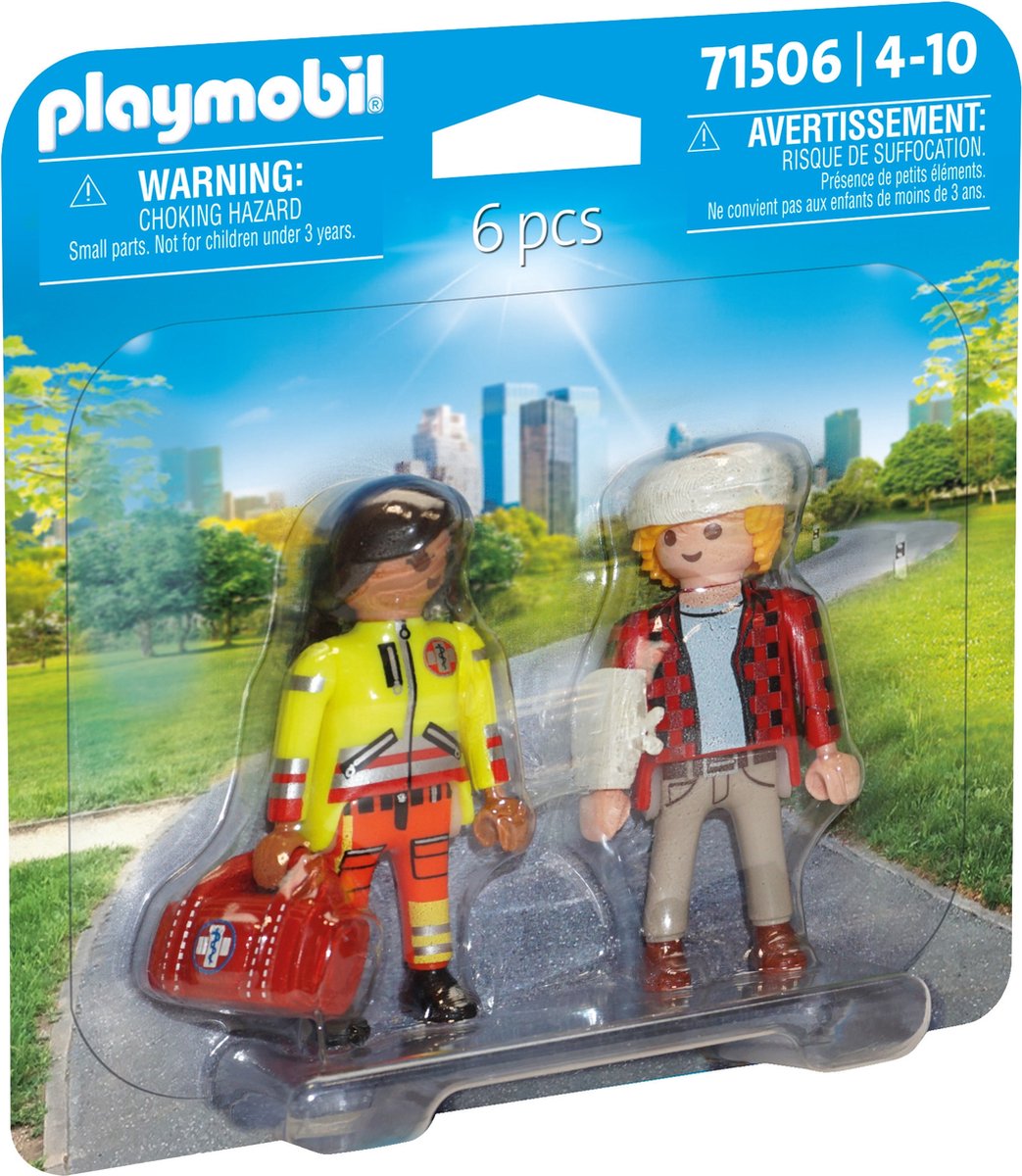 Playmobil 71506 Duopacks paramédic avec patient