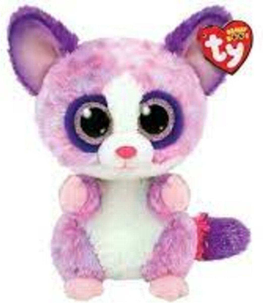 Ty Beanie Boo's Becca Pink Bush bébé, 15 cm