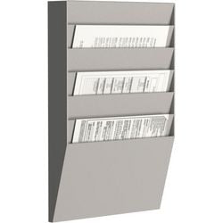 Horizontale folderhouder paperflow grijs