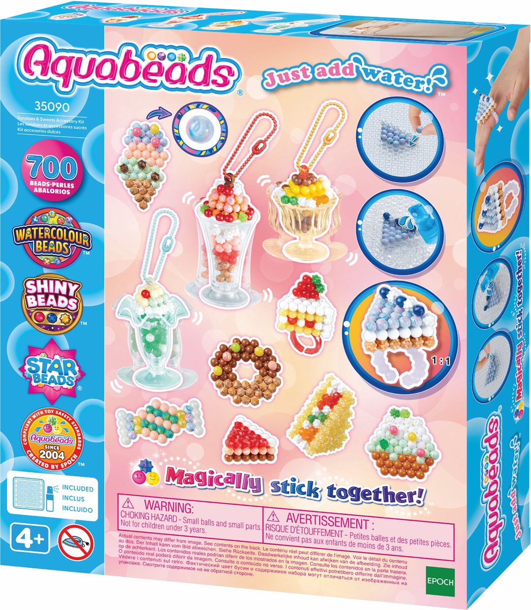 Aquabeads ensemble d'accessoires sucrés
