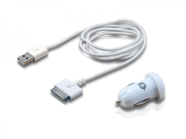 Câble Apple Conceptronic cusbcar2aset avec chargeur de tablette de voiture, 2a