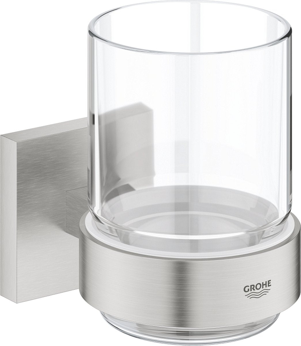 Grohe start cube verre avec support - supersteel (aspect inox) 41097dc0