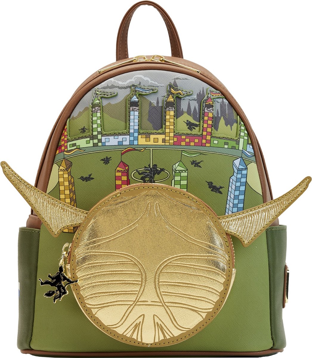 Loungefly Harry Potter Mini sac à dos Vif d'Or Quidditch