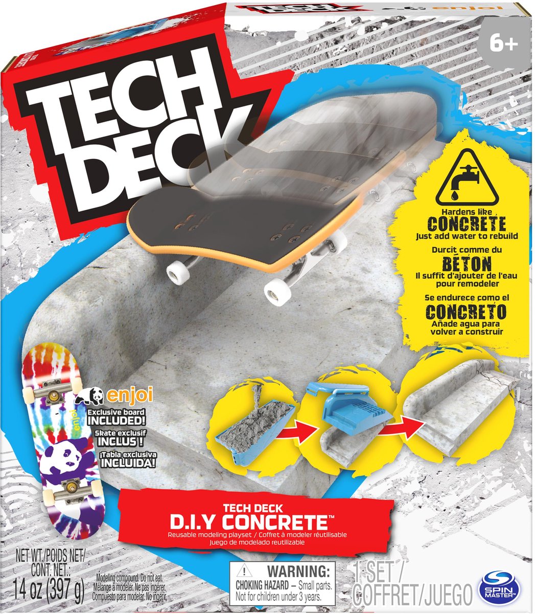 Deck technique à faire soi-même. béton + planche