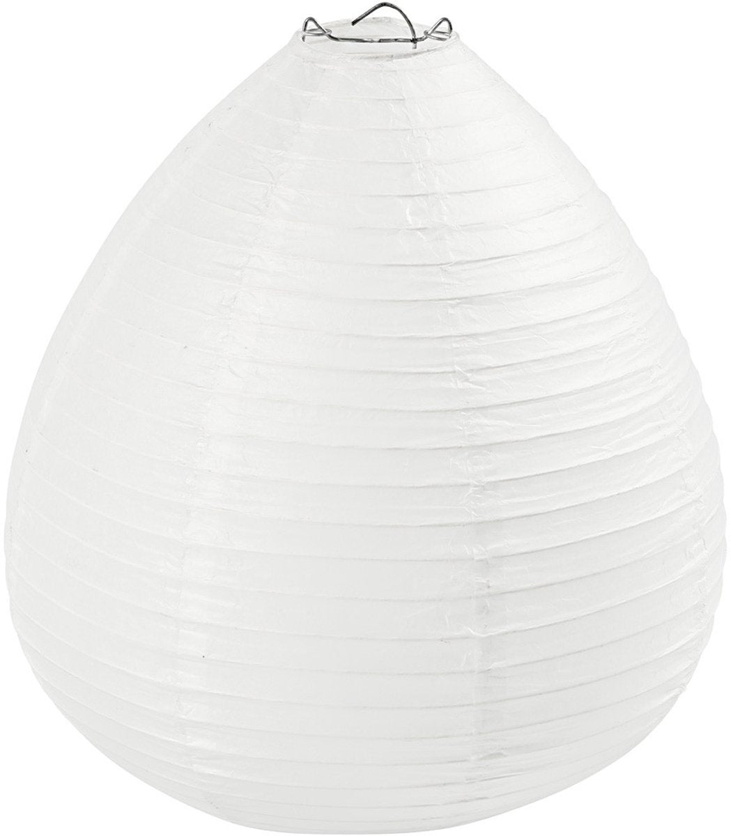 Creativ company lampe en papier de riz goutte blanche, 27cm