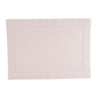 Set de table Linen more indi rose clair 35 x 50 cm lot de 4
