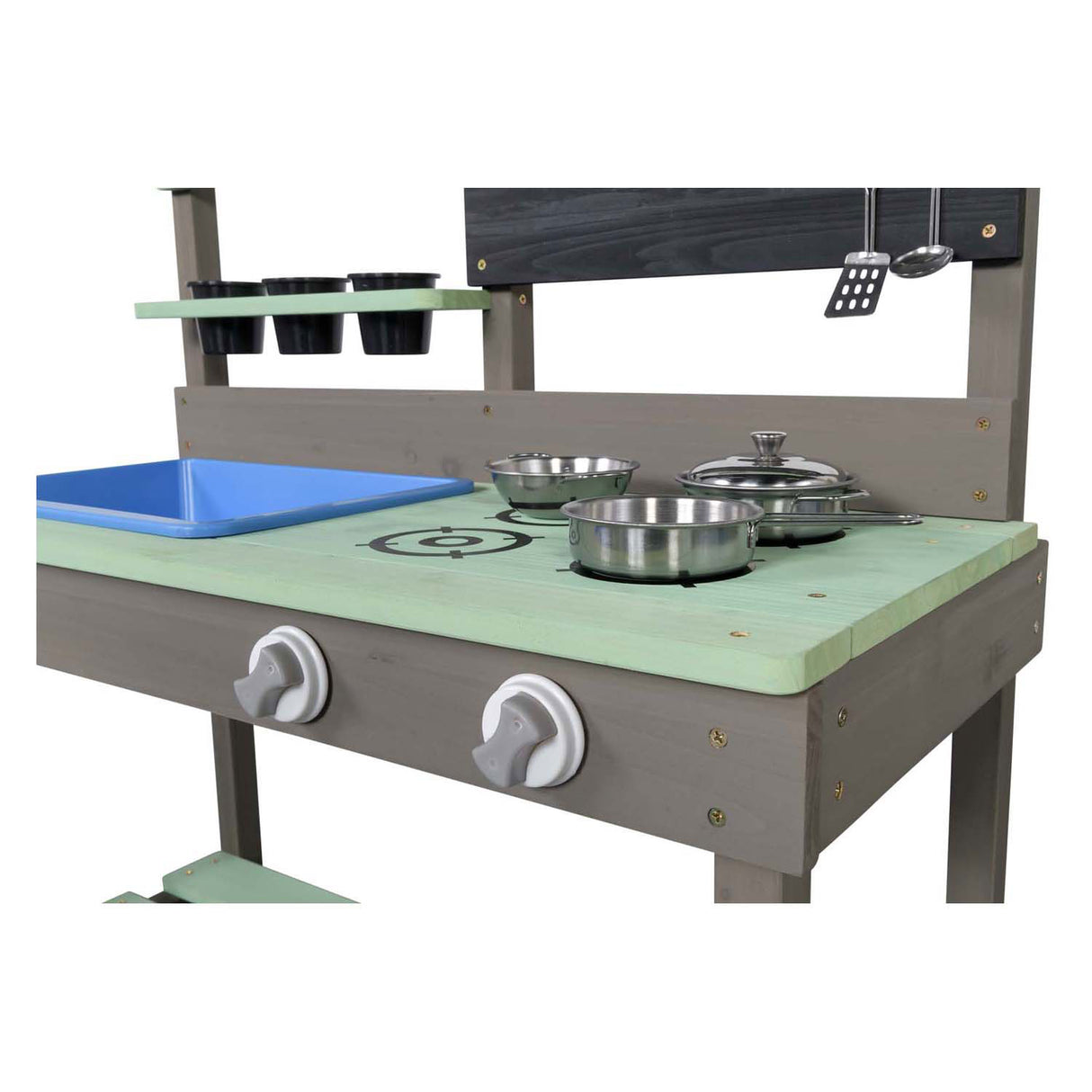 Cuisine de boue en bois balançante