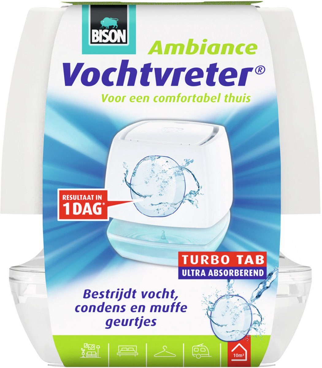 Bison absorbeur d'humidité ambiance 100gr turbo tab | 2 pièces
