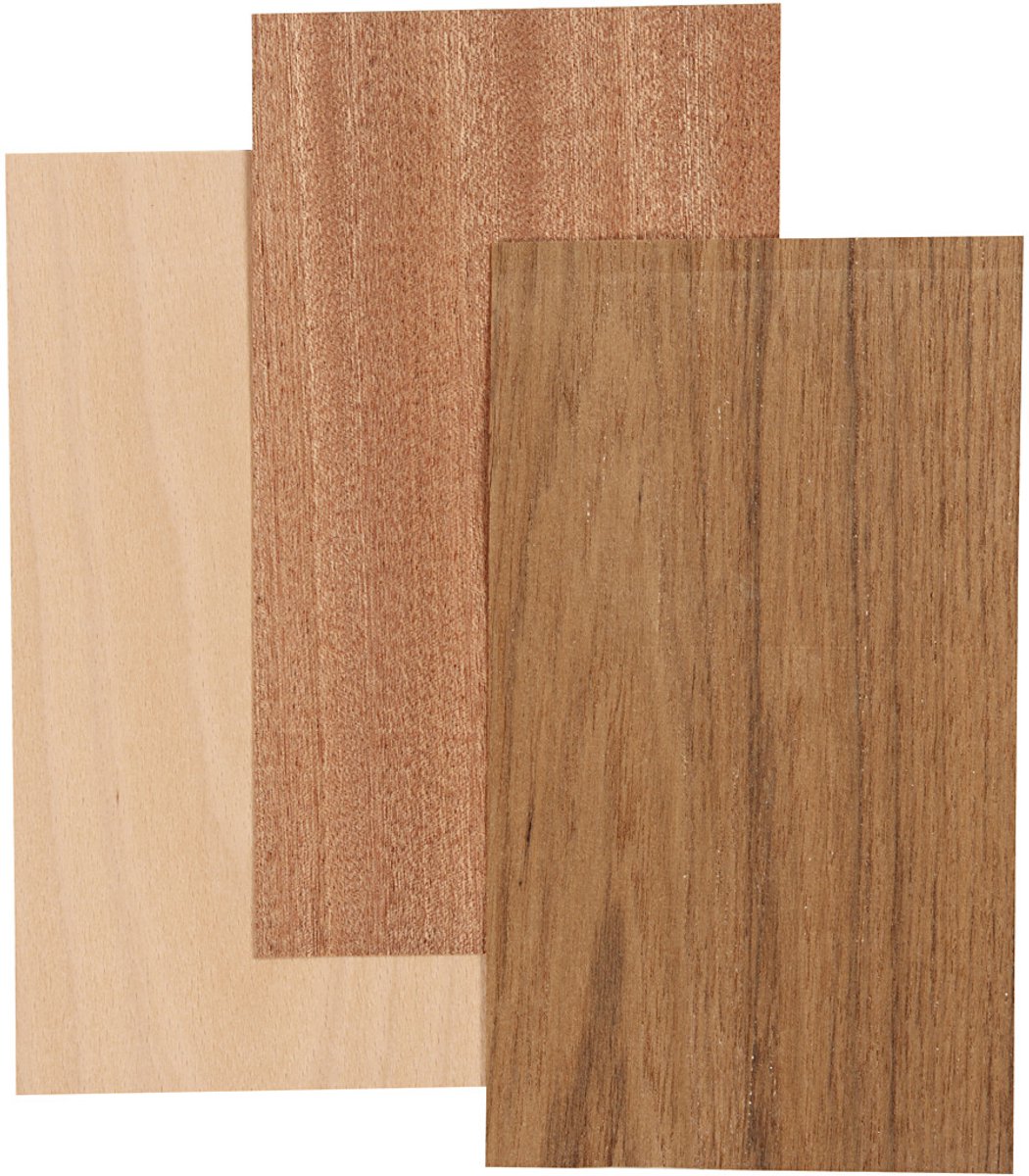 Creativ company cc placage bois 12x22x0,75 cm 3 feuilles