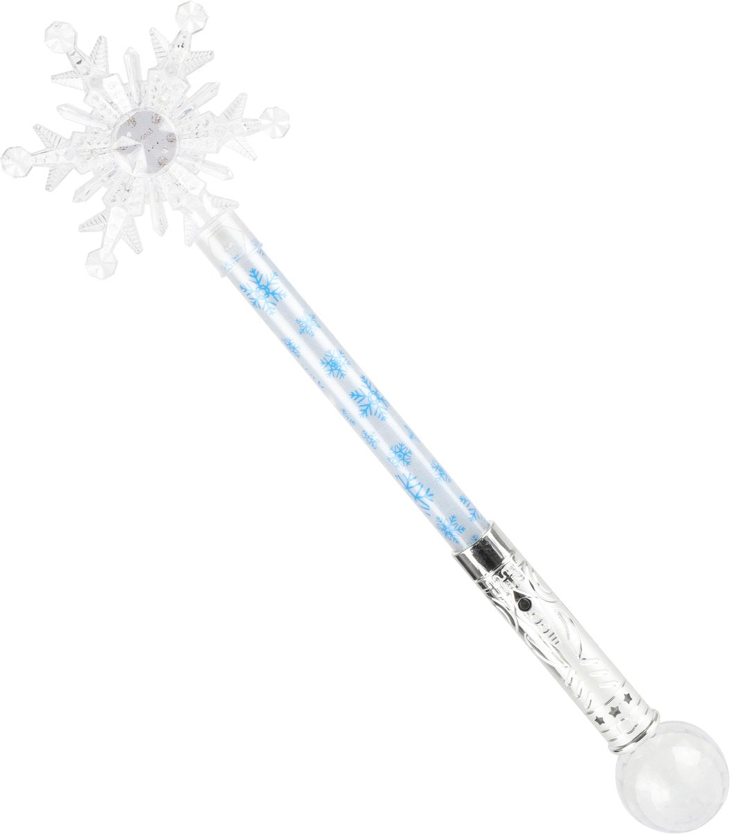 TOI-TOYS Ice Princess Magic Wand Wand Snowflake avec de la lumière